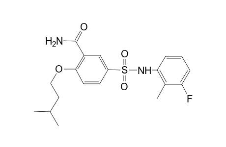 Benzamide, 5-[[(3-fluoro-2-methylphenyl)amino]sulfonyl]-2-(3-methylbutoxy)-