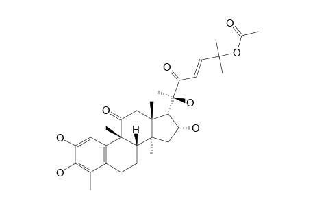 FEVICORDIN-A;25-ACETOY-2,3,16-ALPHA,20-TETRAHYDROXY-29-NORCUCRBITA-1,3,5(10),23E-TETRAENE-11,22-DIONE