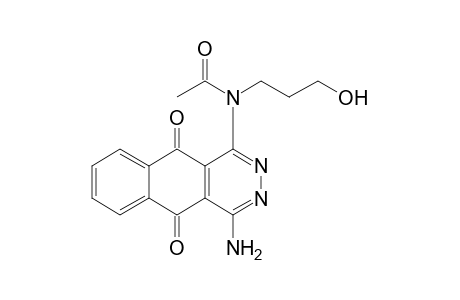 N-(1-amino-5,10-diketo-benzo[g]phthalazin-4-yl)-N-(3-hydroxypropyl)acetamide