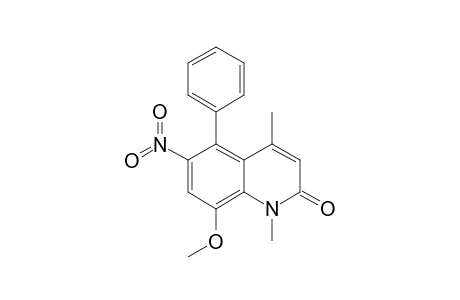 8-METHOXY-1,4-DIMETHYL-6-NITRO-5-PHENYLQUINOLIN-2(1H)-ONE