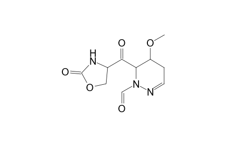 2-Formyl-3-[(2'-oxotetrahydro oxazol-4'-yl)carbonyl]-4-methoxy-2,3,4,5-tetrahydropyridazine