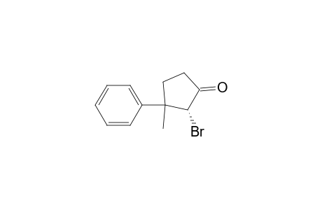 Cyclopentanone, 2-bromo-3-methyl-3-phenyl-, cis-