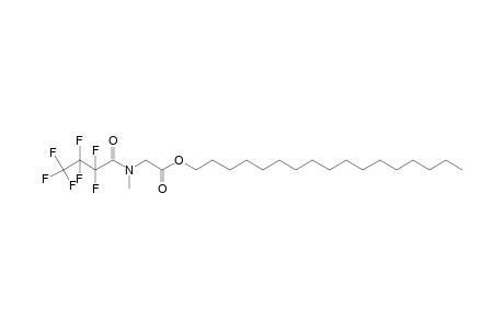 Sarcosine, N-heptafluorobutyryl-, heptadecyl ester