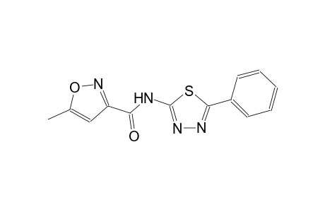 5-methyl-N-(5-phenyl-1,3,4-thiadiazol-2-yl)-3-isoxazolecarboxamide
