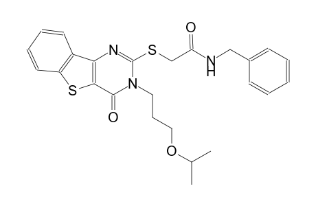 N-benzyl-2-{[3-(3-isopropoxypropyl)-4-oxo-3,4-dihydro[1]benzothieno[3,2-d]pyrimidin-2-yl]sulfanyl}acetamide