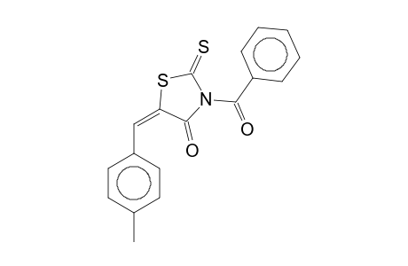(5E)-3-benzoyl-5-(4-methylbenzylidene)-2-thioxo-thiazolidin-4-one