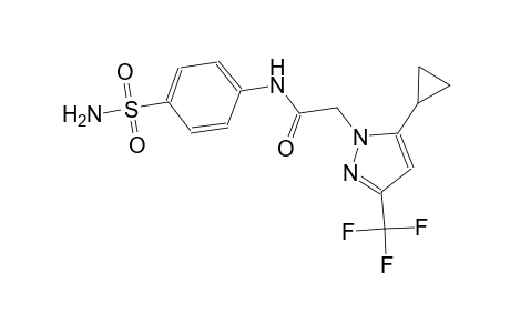 N-[4-(aminosulfonyl)phenyl]-2-[5-cyclopropyl-3-(trifluoromethyl)-1H-pyrazol-1-yl]acetamide