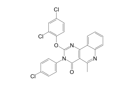 2-(2,4-DICHLOROPHENOXY)-3-(4-CHLOROPHENYL)-5-METHYL-PYRIMIDO-[5,4-C]-QUINOLIN-4(3H)-ONE