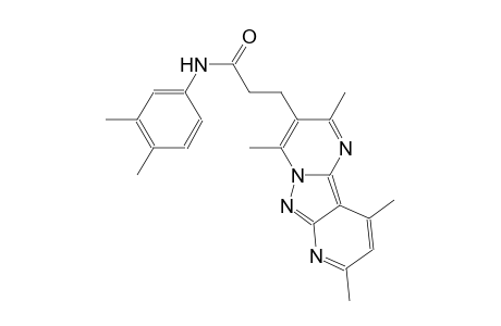 pyrido[2',3':3,4]pyrazolo[1,5-a]pyrimidine-3-propanamide, N-(3,4-dimethylphenyl)-2,4,8,10-tetramethyl-