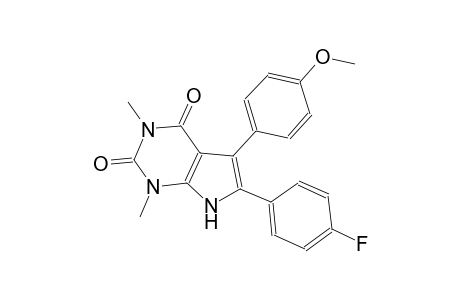 1H-pyrrolo[2,3-d]pyrimidine-2,4(3H,7H)-dione, 6-(4-fluorophenyl)-5-(4-methoxyphenyl)-1,3-dimethyl-