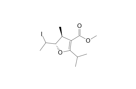 trans-5-(1-Iodoethyl)-2-isopropyl-4-methyl-4,5-dihydrofuran-3-carboxylic acid methyl ester
