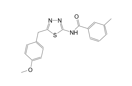 N-[5-(4-methoxybenzyl)-1,3,4-thiadiazol-2-yl]-3-methylbenzamide