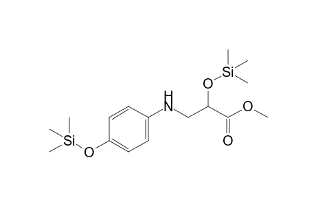 Methyl 2-(trimethylsilyloxy)-3-[N-(p-trimethylsilyloxy)phenylamino]-propanoate