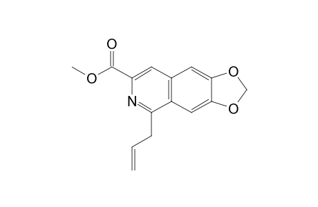 Methyl 1-allyl-6,7-(methylenedioxy)isoquinoline-3-carboxylate