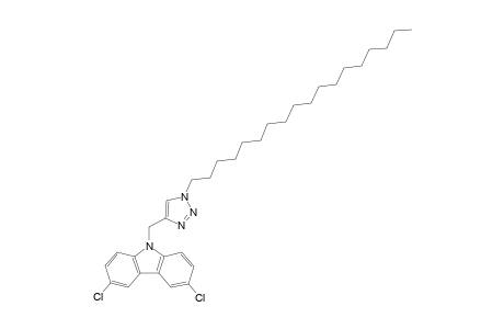 9-[(1-(Octadecyl)-1H-1,2,3-triazol-4-yl)methyl]-3,6-dichloro-9H-carbazole