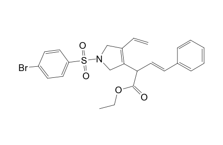 (E)-ethyl 2-(1-(4-bromophenylsulfonyl)-4-vinyl-2,5-dihydro-1H-pyrrol-3-yl)-4-phenylbut-3-enoate