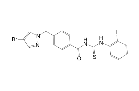 N-{4-[(4-bromo-1H-pyrazol-1-yl)methyl]benzoyl}-N'-(2-iodophenyl)thiourea