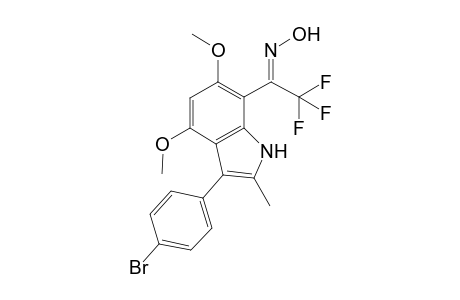 1-[3-(4-Bromophenyl)-4,6-dimethoxy-2-methylindol-7-yl]-2,2,2-trifluoroethanone oxime