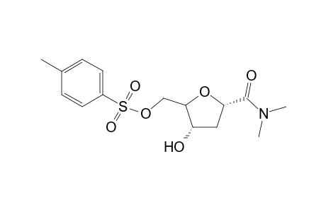 1-(N,N-Dimethylcarboxamido)-2-deoxy-5-O-tosyl-.alpha.-D-erythropentofuranose
