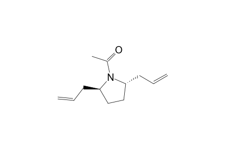 (trans)-2,5-Diallyl-1-acetylpyrrolidine