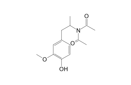 4-Hydroxy-3-methoxyamphetamine 2AC (N,N)