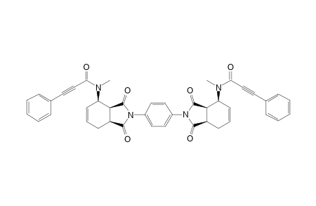1,4-Di-(N-(2,3,3a,4,7,7a-hexahydro-2-methyl-1,3-dioxo-1H-isoindol-4-yl)-N-methyl-3-phenylpropiolamide)phenylene