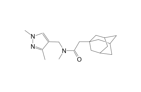 2-(1-adamantyl)-N-[(1,3-dimethyl-1H-pyrazol-4-yl)methyl]-N-methylacetamide