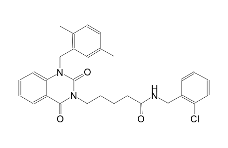 N-(2-chlorobenzyl)-5-(1-(2,5-dimethylbenzyl)-2,4-dioxo-1,4-dihydro-3(2H)-quinazolinyl)pentanamide