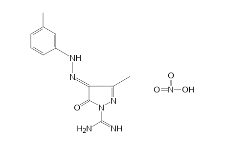 1-AMIDINO-3-METHYLPYRAZOLE-4,5-DIONE, 4-(m-TOLYLHYDRAZONE), MONONITRATE
