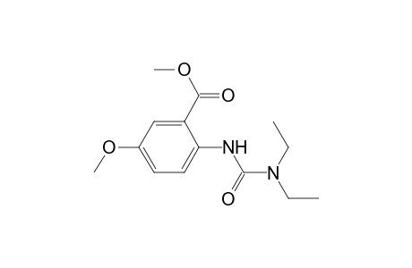 2-(diethylcarbamoylamino)-5-methoxy-benzoic acid methyl ester