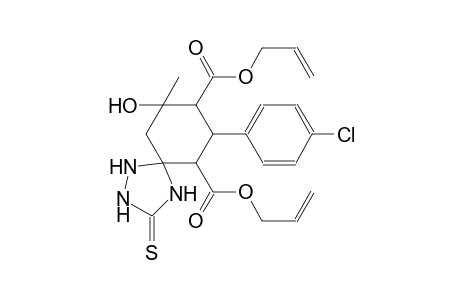 1,2,4-triazaspiro[4.5]decane-6,8-dicarboxylic acid, 7-(4-chlorophenyl)-9-hydroxy-9-methyl-3-thioxo-, di(2-propenyl) ester