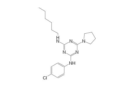 1,3,5-triazine-2,4-diamine, N~2~-(4-chlorophenyl)-N~4~-hexyl-6-(1-pyrrolidinyl)-