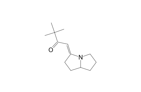 (1E)-1-Hexahydro-3H-pyrrolizin-3-ylidene-3,3-dimethyl-2-butanone