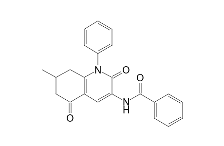 3-Benzamido-7-methyl-1-phenyl-2,5-dioxo-1,2,5,6,7,8-hexahydroquinoline