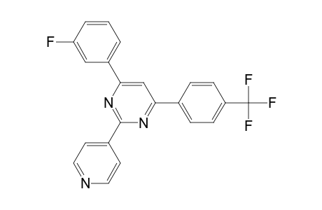 Pyrimidine, 4-(3-fluorophenyl)-2-(4-pyridinyl)-6-[4-(trifluoromethyl)phenyl]-