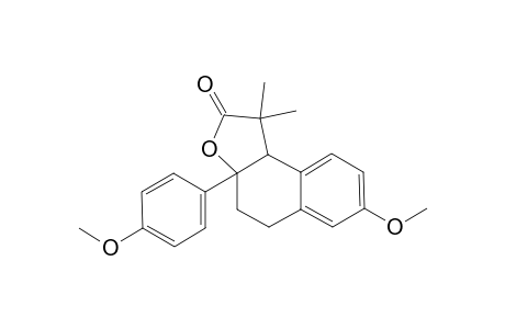 2-METHYL-2-[2'-EPSILON-HYDROXY-6'-METHOXY-2'-EPSILON-(P-METHOXYPHENYL)-1',2',3',4'-TETRAHYDRONAPHTHALEN-1'-EPSILON-YL]-PROPANOIC-ACID-[1,2']-LACTO