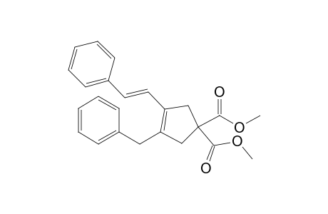 3-benzyl-4-[(E)-styryl]cyclopent-3-ene-1,1-dicarboxylic acid dimethyl ester
