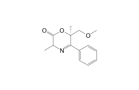 (3RS,6R)-6-(Methoxymethyl)-6-methyl-5-phenyl-3H-1,4-oxazin-2(6H)-one