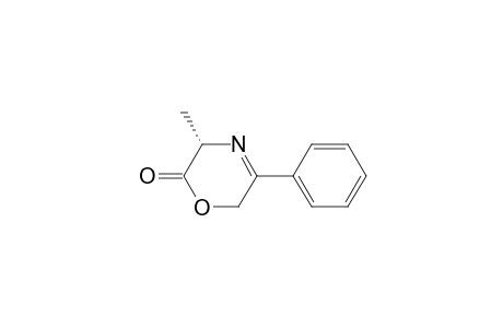 2H-1,4-Oxazin-2-one, 3,6-dihydro-3-methyl-5-phenyl-, (S)-
