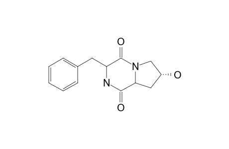 Cyclo(L-phenylalanine-trans-4-hydroxy-L-proline)