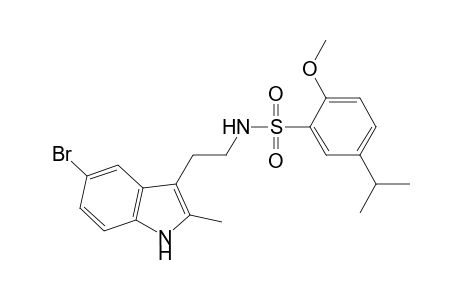 Benzenesulfonamide, N-[2-(5-bromo-2-methyl-1H-indol-3-yl)ethyl]-2-methoxy-5-(1-methylethyl)-