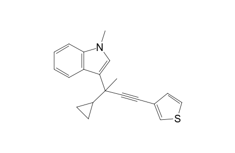 3-[2-Cyclopropyl-4-(thiophen-3-yl)but-3-yn-2-yl]-1-methyl-1H-indole