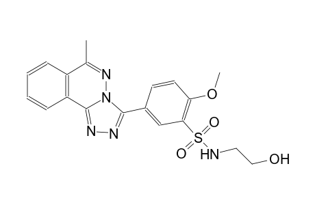 N-(2-hydroxyethyl)-2-methoxy-5-(6-methyl[1,2,4]triazolo[3,4-a]phthalazin-3-yl)benzenesulfonamide