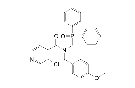 3-chloranyl-N-(diphenylphosphorylmethyl)-N-[(4-methoxyphenyl)methyl]pyridine-4-carboxamide