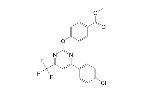 methyl 4-{[4-(4-chlorophenyl)-6-(trifluoromethyl)-2-pyrimidinyl]oxy}benzoate
