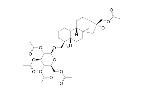 ENT-17-ACETOXY-16-BETA,18-DIHYDROXY-KAURAN-18-O-(2',3',4',6'-TETRAACETOXY)-BETA-D-GLUCOPYRANOSIDE