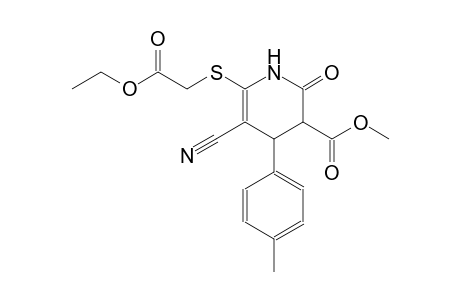 3-pyridinecarboxylic acid, 5-cyano-6-[(2-ethoxy-2-oxoethyl)thio]-1,2,3,4-tetrahydro-4-(4-methylphenyl)-2-oxo-, methyl ester
