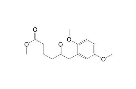 Benzenehexanoic acid, 2,5-dimethoxy-.delta.-oxo-, methyl ester