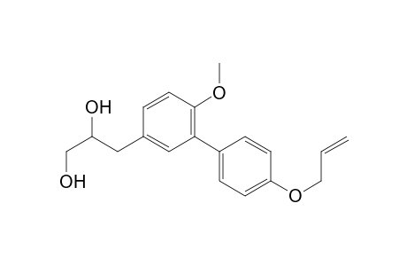 3-(4'-allyloxy-6-methoxy-biphenyl-3-yl)-propane-1,2-diol