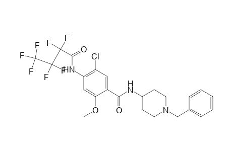 N-[1'-benzyl-4'-piperidinyl]-4-(heptafluorobutyryl)amino-5-chloro-2-methoxybenzamide